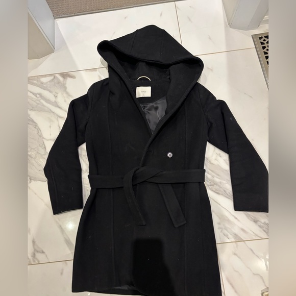 Aritzia Jackets & Blazers - Aritzia Wilfred black pea coat